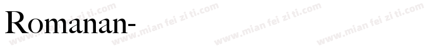 Romanan字体转换