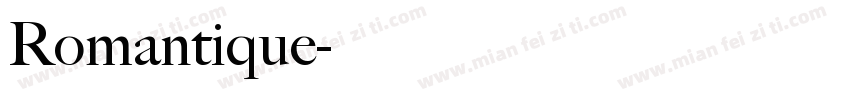 Romantique字体转换