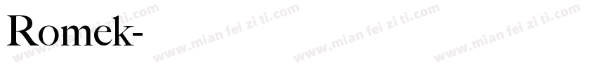 Romek字体转换