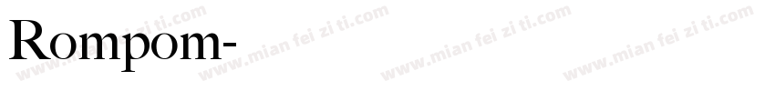 Rompom字体转换