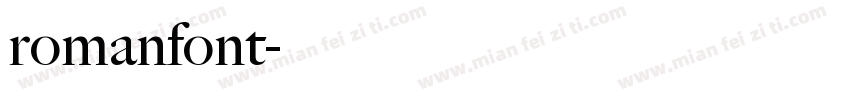 romanfont字体转换