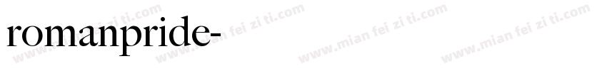 romanpride字体转换