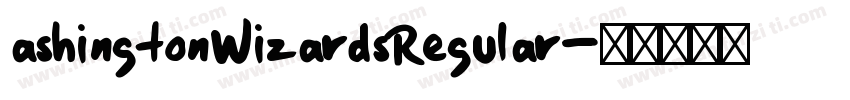 ashingtonWizardsRegular字体转换