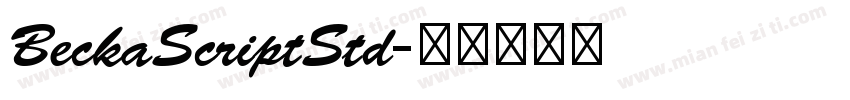 BeckaScriptStd字体转换