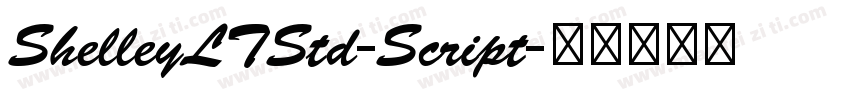 ShelleyLTStd-Script字体转换