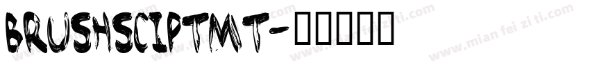 brushSciptMT字体转换