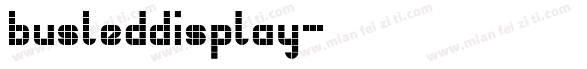 busleddisplay字体转换