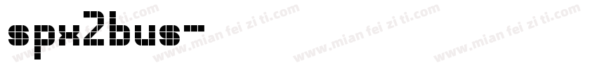 spx2bus字体转换