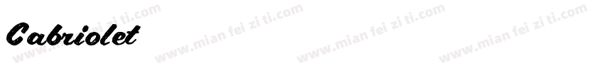 Cabriolet字体转换