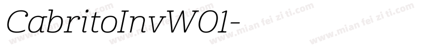 CabritoInvW01字体转换