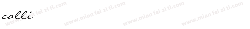 calli字体转换