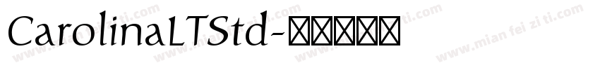 CarolinaLTStd字体转换