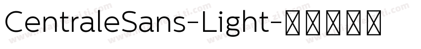 CentraleSans-Light字体转换