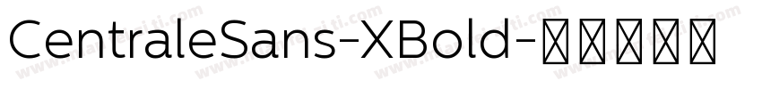CentraleSans-XBold字体转换