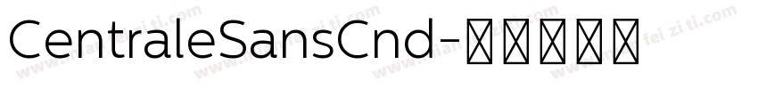 CentraleSansCnd字体转换