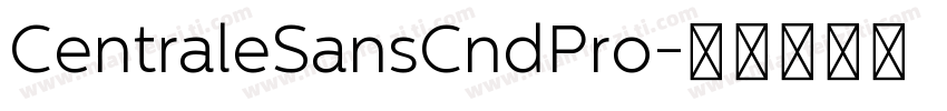 CentraleSansCndPro字体转换