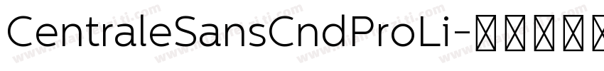 CentraleSansCndProLi字体转换