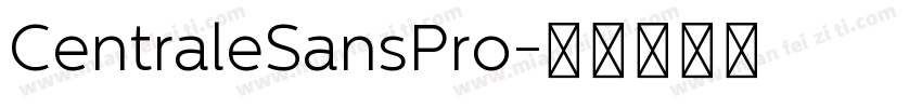 CentraleSansPro字体转换