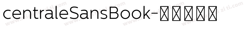 centraleSansBook字体转换