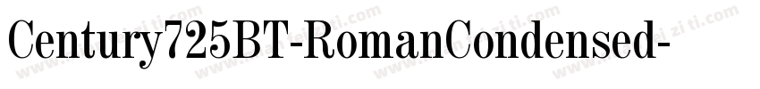 Century725BT-RomanCondensed字体转换