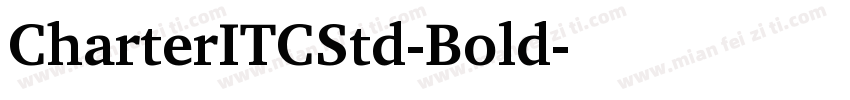 CharterITCStd-Bold字体转换