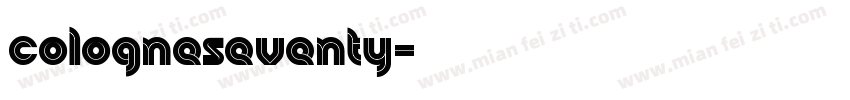 cologneseventy字体转换