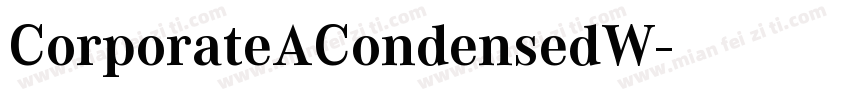 CorporateACondensedW字体转换