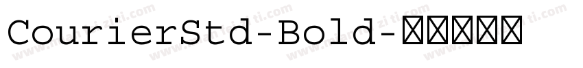 CourierStd-Bold字体转换