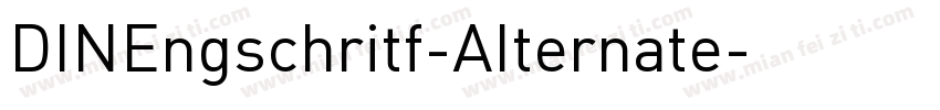 DINEngschritf-AIternate字体转换