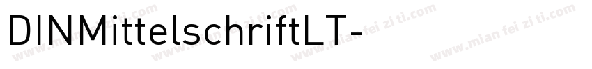 DINMittelschriftLT字体转换