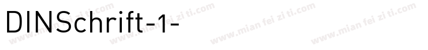 DINSchrift-1字体转换