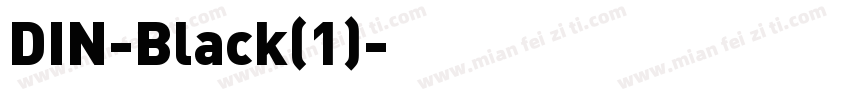 DIN-Black(1)字体转换