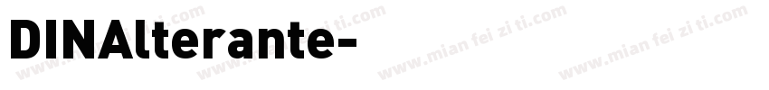 DINAlterante字体转换