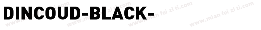 DINCOUD-BLACK字体转换