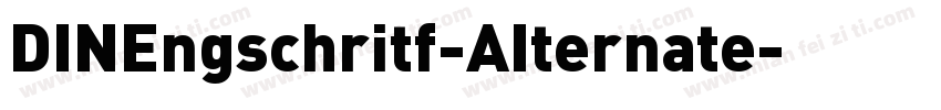 DINEngschritf-AIternate字体转换