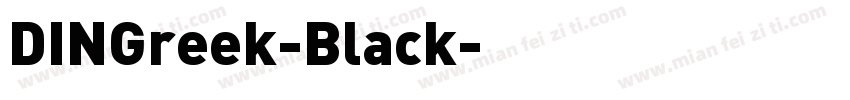 DINGreek-Black字体转换