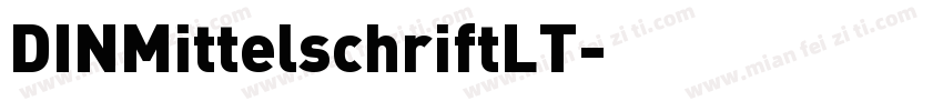 DINMittelschriftLT字体转换