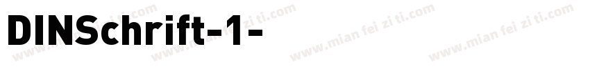 DINSchrift-1字体转换