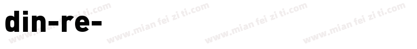 din-re字体转换