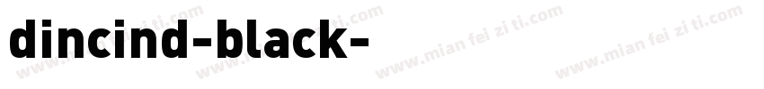 dincind-black字体转换