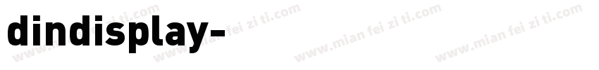 dindisplay字体转换