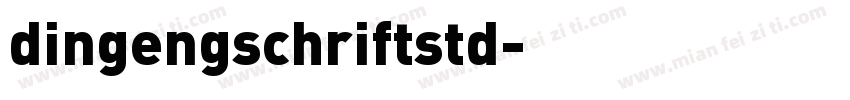 dingengschriftstd字体转换