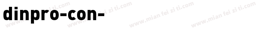dinpro-con字体转换