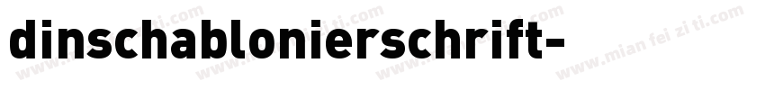 dinschablonierschrift字体转换