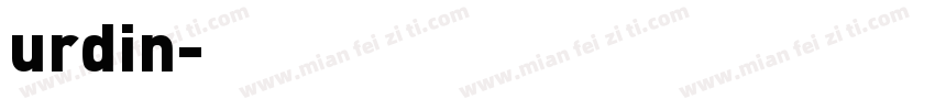 urdin字体转换