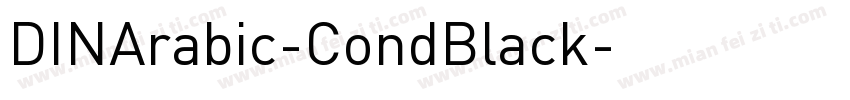 DINArabic-CondBlack字体转换