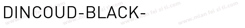 DINCOUD-BLACK字体转换