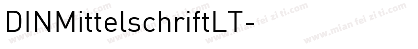 DINMittelschriftLT字体转换