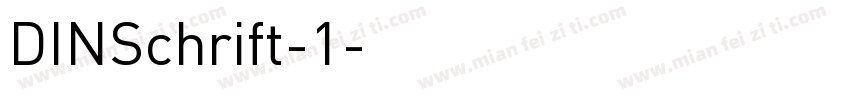 DINSchrift-1字体转换