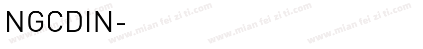 NGCDIN字体转换